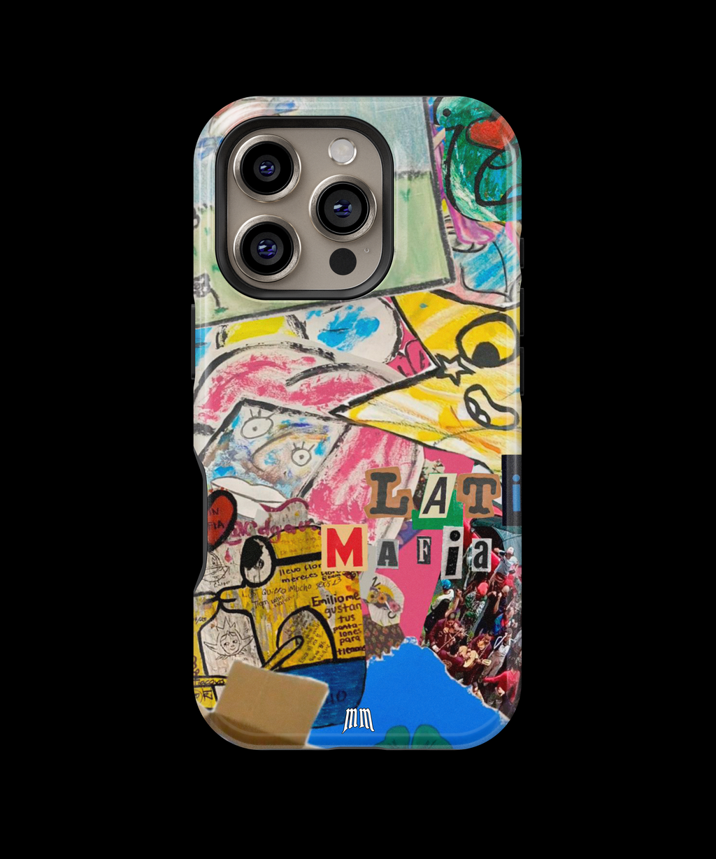Case Antigolpes 3D para iPhone Latin Mafia Álbum No.1