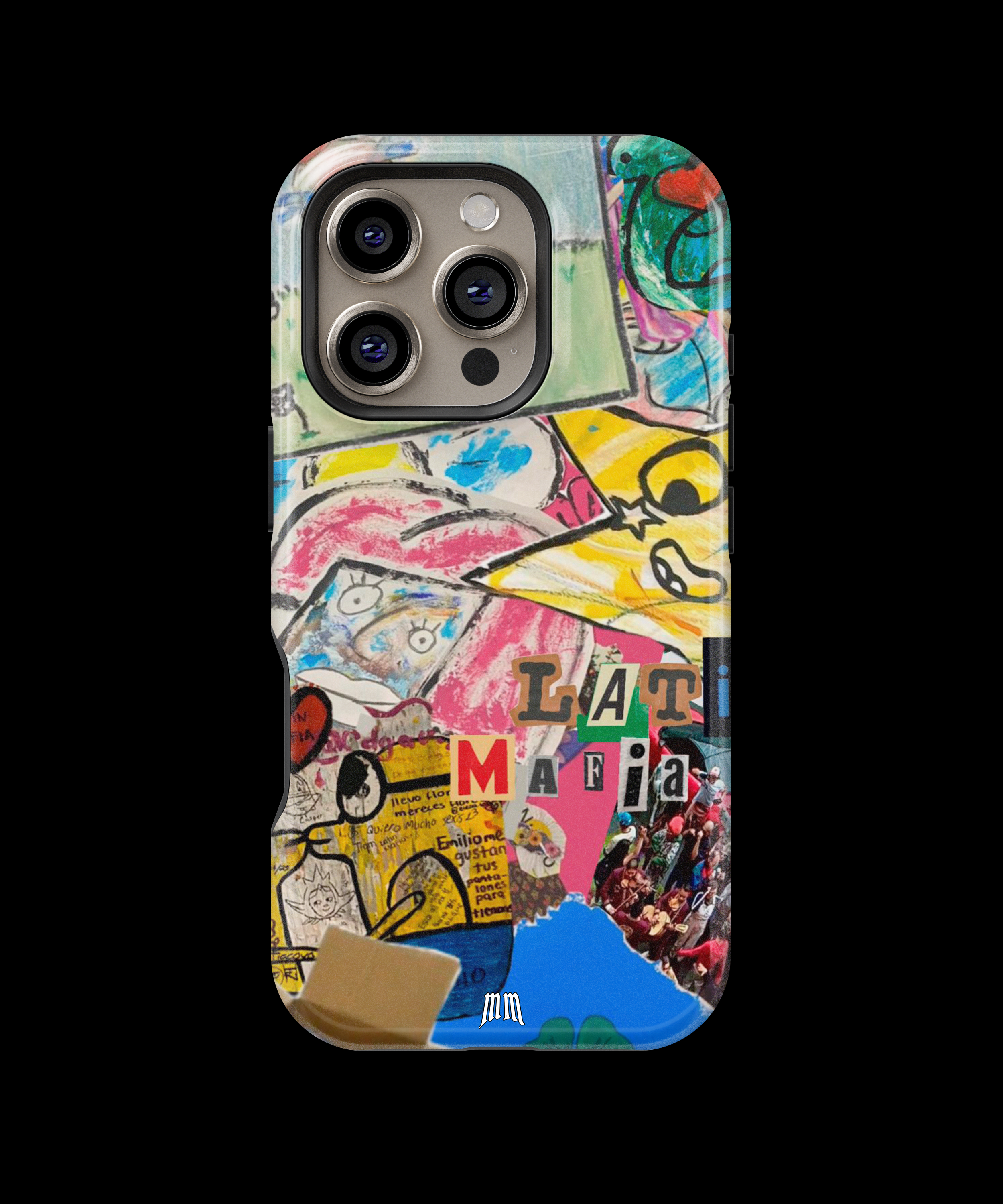 Case Antigolpes 3D para iPhone Latin Mafia Álbum No.1