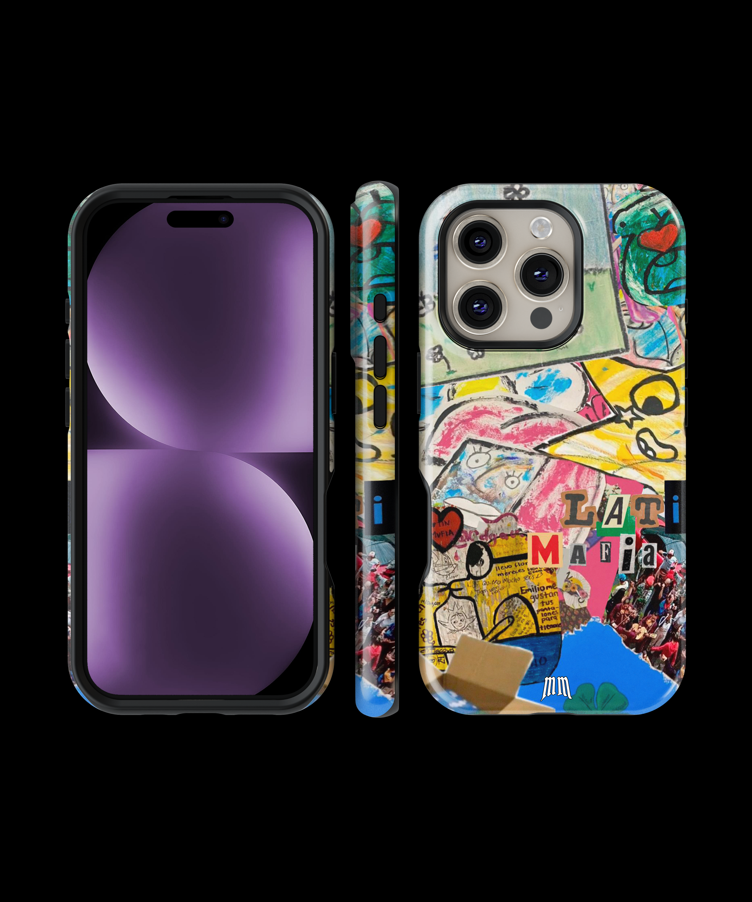 Case Antigolpes 3D para iPhone Latin Mafia Álbum No.1