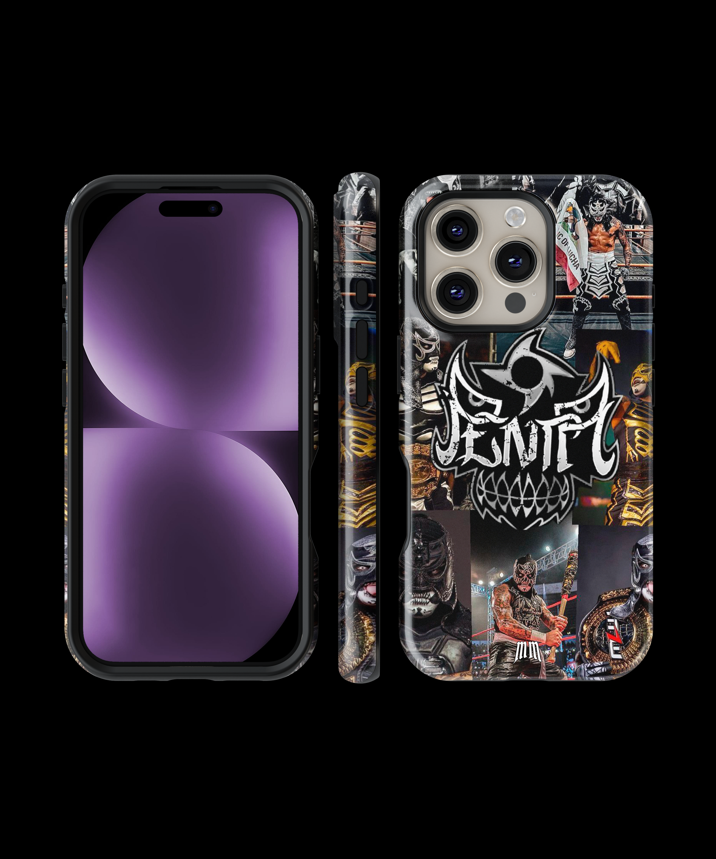 Case Antigolpes 3D para iPhone Penta Zero Miedo Collage No.2