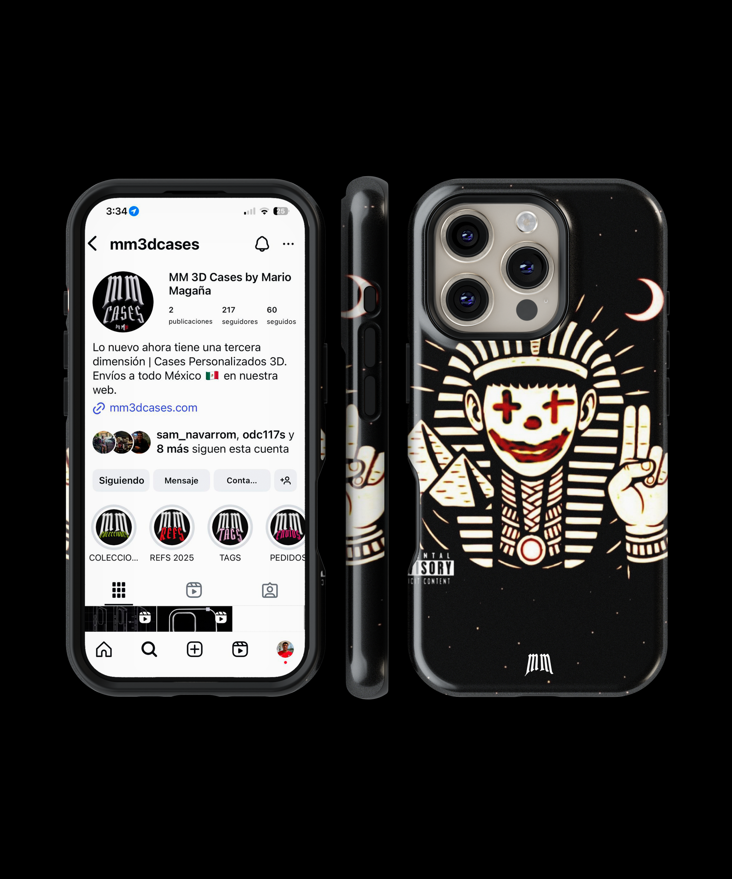 Case Antigolpes 3D para iPhone Víctor Mendivil Tutankamon