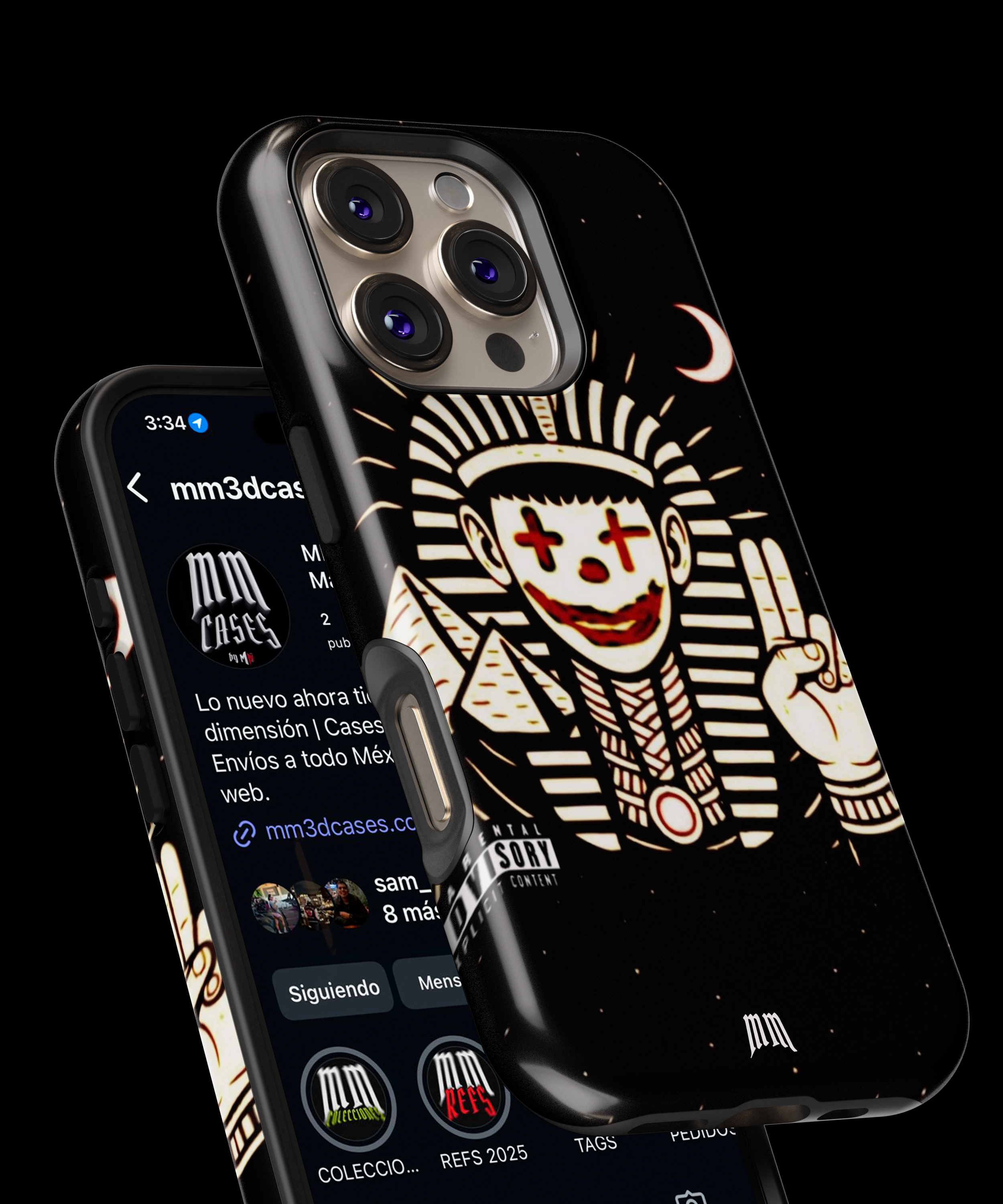 Case Antigolpes 3D para iPhone Víctor Mendivil Tutankamon