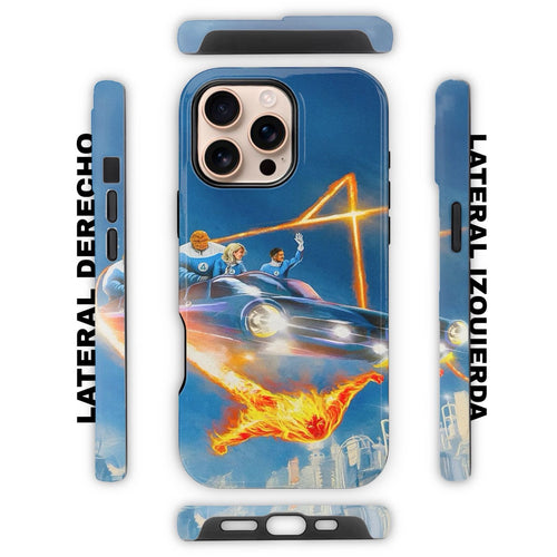 Funda Antigolpes 3D para iPhone Fantastic Four No.1 + Mica 9D
