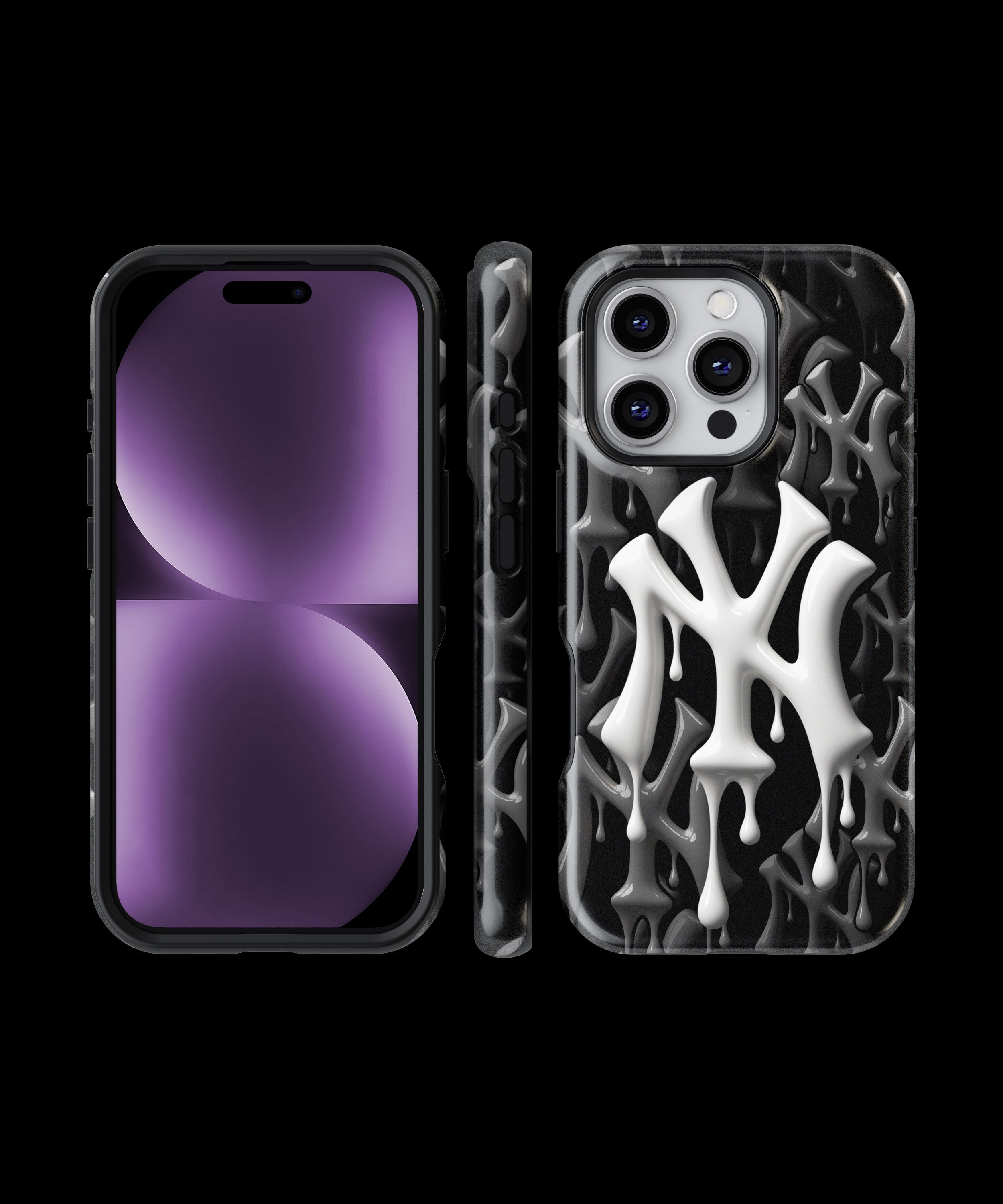 Case Antigolpes 3D para iPhone Yankees Béisbol